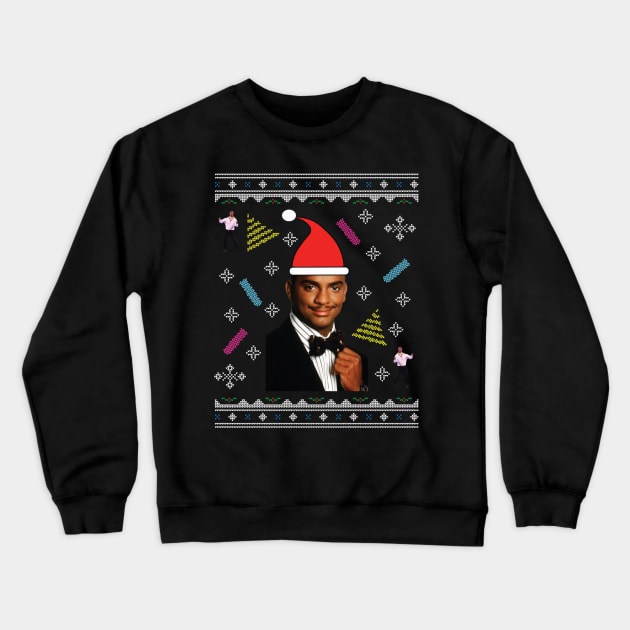 Fresh Prince Of Bel Air Carlton Dance Christmas Knit Pattern Crewneck Sweatshirt by Nova5